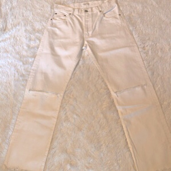 “NEW” Moussy Vintage Odessa High-Rise Distressed Straight-Leg Jean - Picture 9 of 11